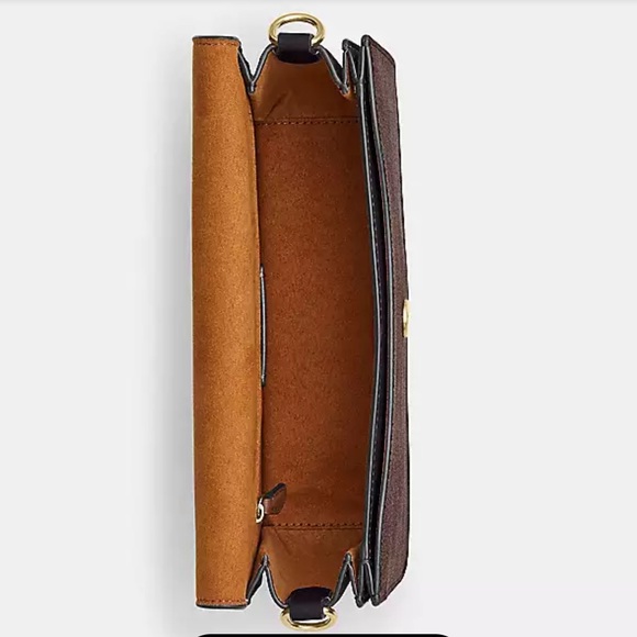 COACH Leather Morgan Collection Shoulder Bag In Signature Canvas. Brand new. NWT - Picture 3 of 6